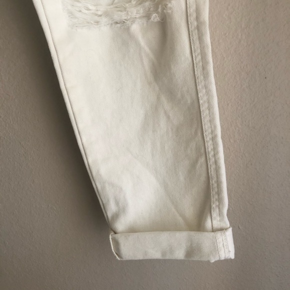 Aeropostale Boyfriend White 5 Pocket Jeans - Picture 8 of 13